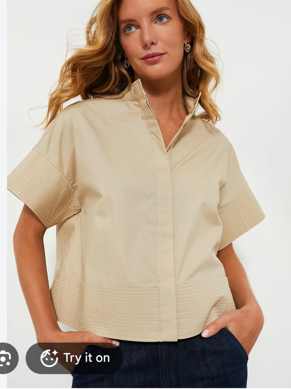 Tuckernuck Trapunto Stitch Sofia Shirt